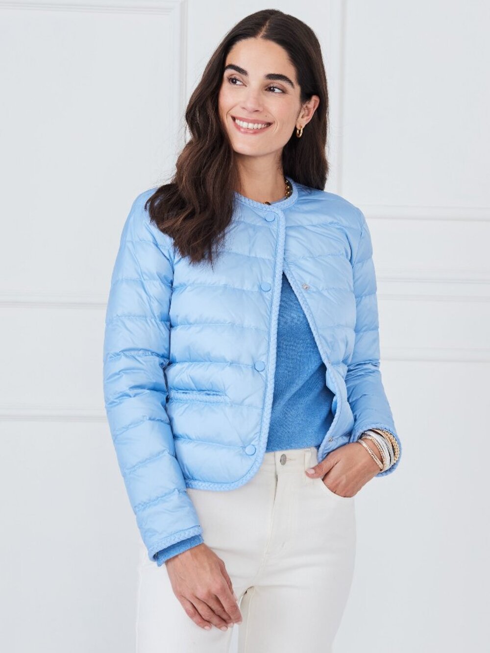 J McLaughlin Brady Puffer - Blue Air NEW